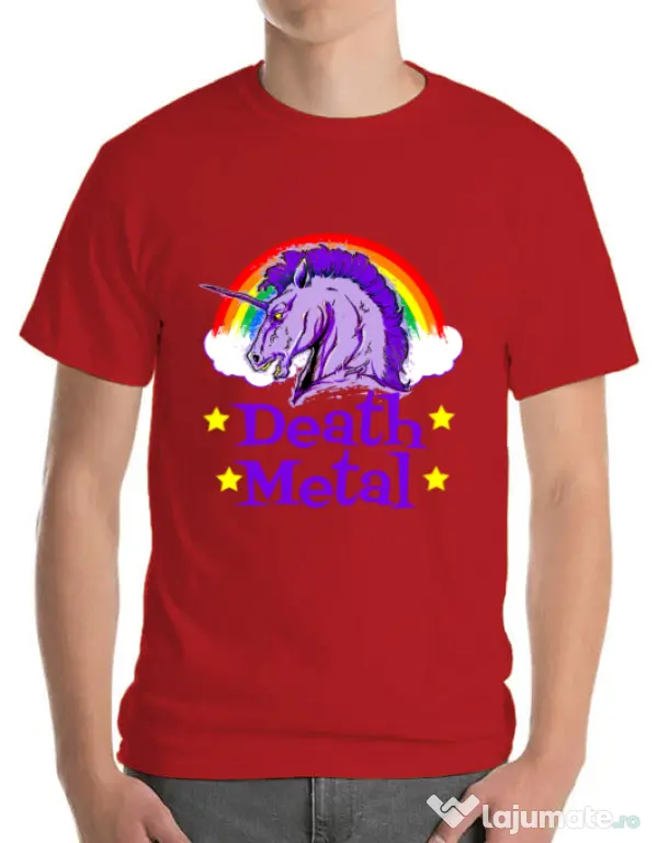 Tricou ADLER barbat Death Metal Rosu