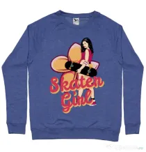 Bluza ADLER barbat Skater Girl Albastru melanj