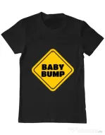 Tricou ADLER barbat Baby bump Negru