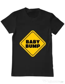Tricou ADLER barbat Baby bump Negru