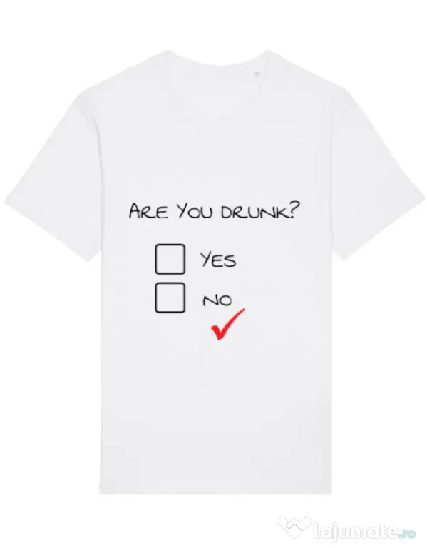 Tricou STANLEY STELLA barbat Are you drunk? Alb
