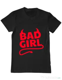 Tricou ADLER barbat Bad girl Negru