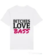 Tricou STANLEY STELLA barbat Bitches love bass Alb