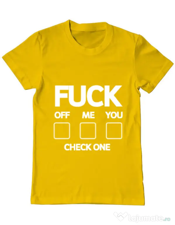 Tricou ADLER barbat Check one Galben