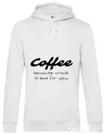 Hoodie barbat cu gluga Coffee Alb