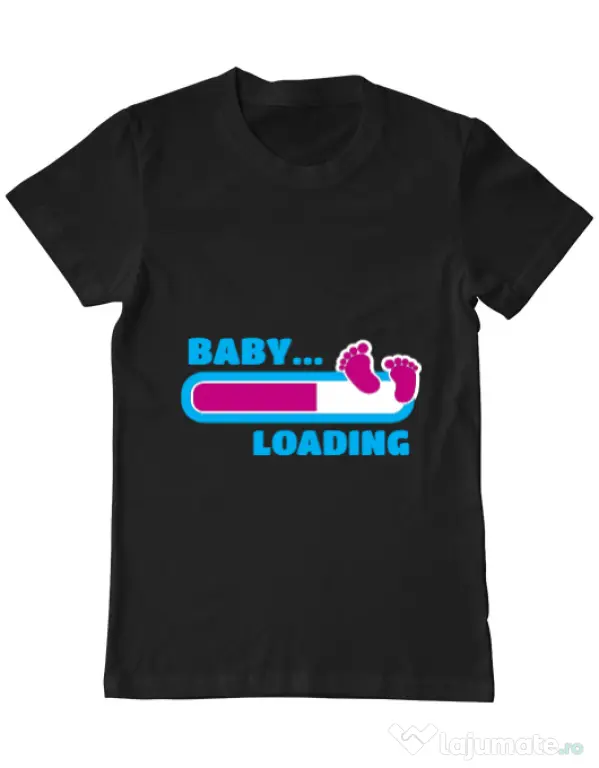Tricou ADLER barbat Baby loading Negru
