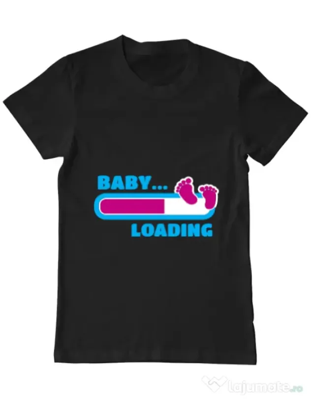Tricou ADLER barbat Baby loading Negru