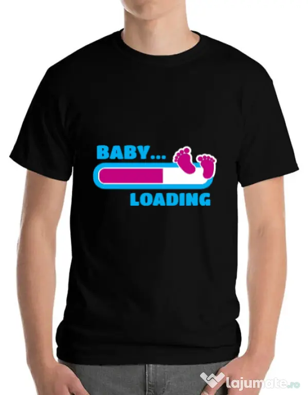 Tricou ADLER barbat Baby loading Negru