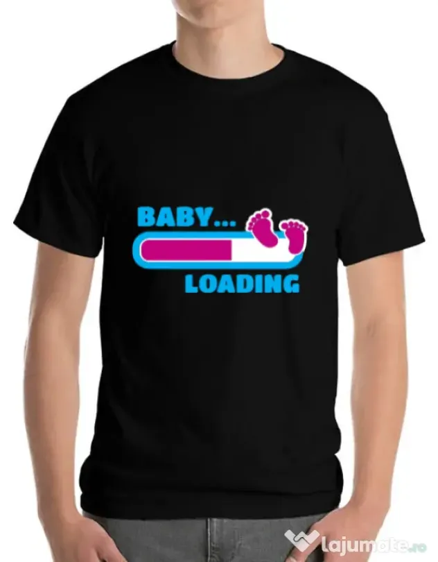 Tricou ADLER barbat Baby loading Negru