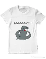 Tricou ADLER barbat Funny seal Alb