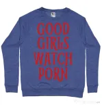 Bluza ADLER barbat Good girls watch porn Albastru melanj