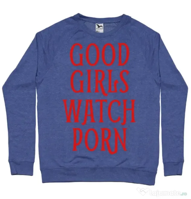Bluza ADLER barbat Good girls watch porn Albastru melanj