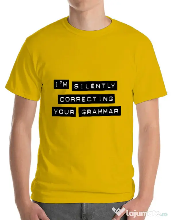 Tricou ADLER barbat Grammar nazi Galben