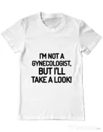 Tricou ADLER barbat Gynecologist Alb