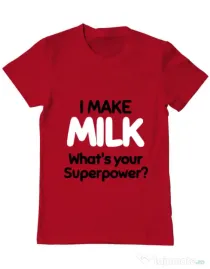 Tricou ADLER barbat I make milk Rosu
