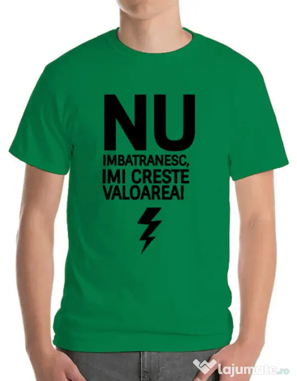 Tricou ADLER barbat Nu imbatranesc Verde mediu