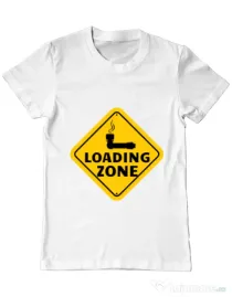 Tricou ADLER barbat Loading zone Alb