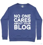 Bluza ADLER barbat No one cares Albastru melanj