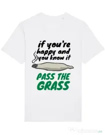 Tricou STANLEY STELLA barbat Pass the grass Alb