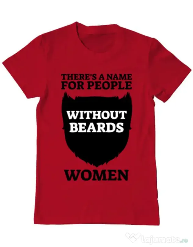 Tricou ADLER barbat People without beards Rosu