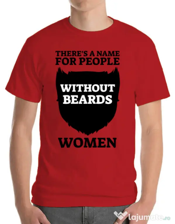 Tricou ADLER barbat People without beards Rosu