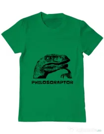 Tricou ADLER barbat Philosoraptor Verde mediu