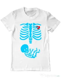 Tricou ADLER barbat Radiografie Alb