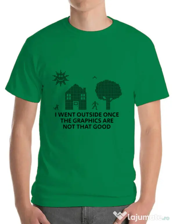 Tricou ADLER barbat Reality graphics Verde mediu