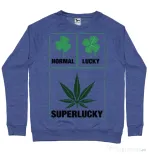 Bluza ADLER barbat Super lucky Albastru melanj