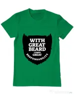Tricou ADLER barbat The great beard Verde mediu