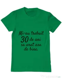 Tricou ADLER barbat 30 de ani Verde mediu