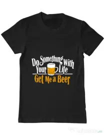 Tricou ADLER barbat Get me a beer Negru
