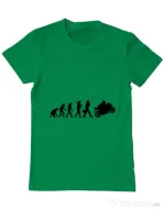 Tricou ADLER barbat Evolution - motorcycle Verde mediu