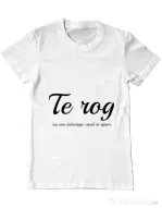 Tricou ADLER barbat Nu ma intrerupe Alb