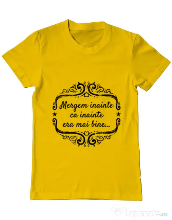 Tricou ADLER barbat Mergem inainte Galben
