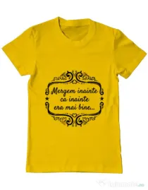 Tricou ADLER barbat Mergem inainte Galben