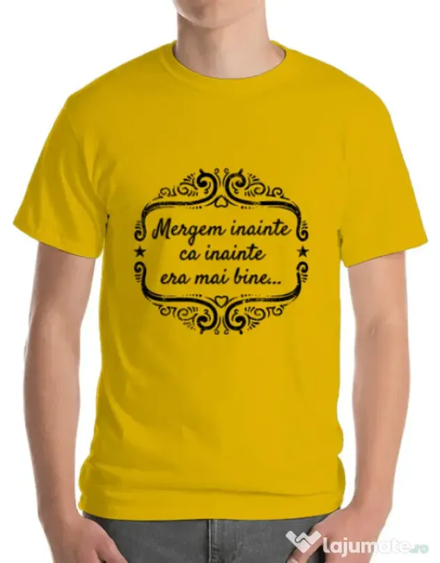 Tricou ADLER barbat Mergem inainte Galben