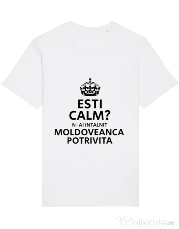 Tricou STANLEY STELLA barbat Moldoveanca potrivita Alb