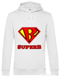 Hoodie barbat cu gluga Superb Alb