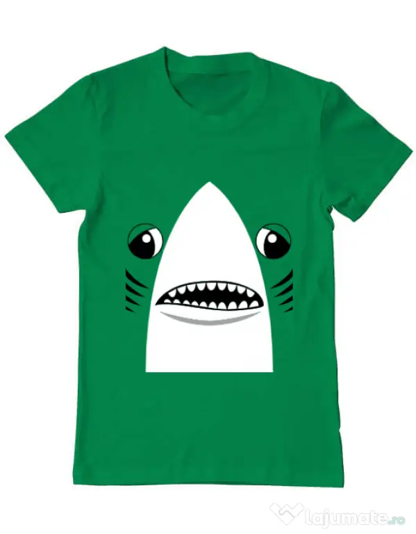 Tricou ADLER barbat Shark suit Verde mediu