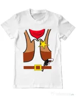 Tricou ADLER barbat Cowboy Suit 1 Alb