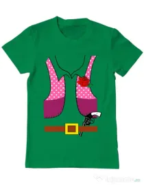 Tricou ADLER barbat Cowboy suit 2 Verde mediu