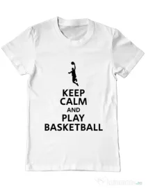 Tricou ADLER barbat Play basketball Alb