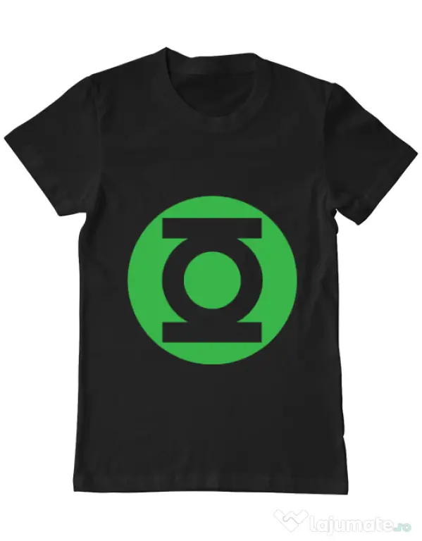 Tricou ADLER barbat Green lantern Negru