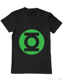 Tricou ADLER barbat Green lantern Negru