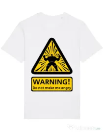 Tricou STANLEY STELLA barbat Do not make me angry Alb
