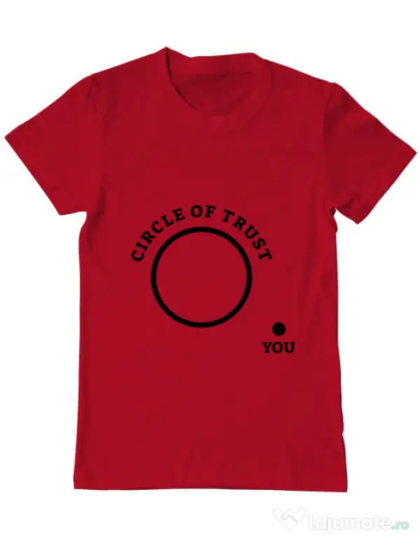 Tricou ADLER barbat Circle of trust Rosu