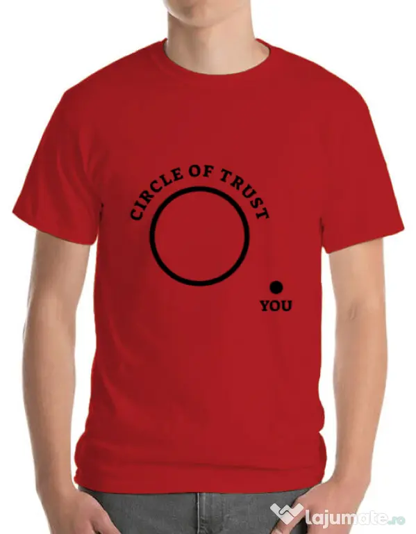 Tricou ADLER barbat Circle of trust Rosu