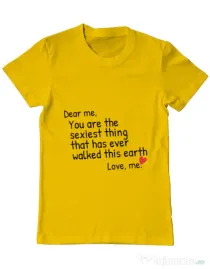 Tricou ADLER barbat Dear me Galben