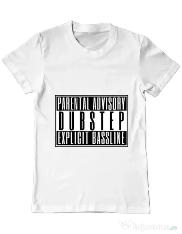 Tricou ADLER barbat Explicit bassline Alb